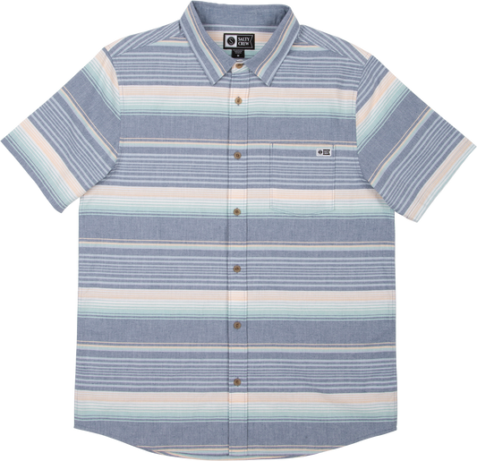 MAINLAND S/S WOVEN - Navy - Salty Crew Australia