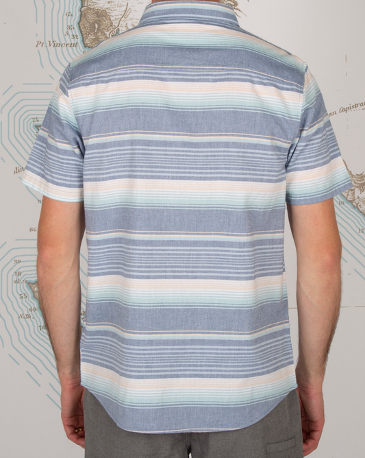 MAINLAND S/S WOVEN - Navy - Salty Crew Australia