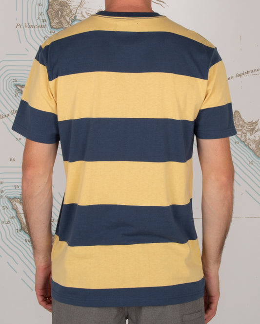 A-FRAME S/S KNIT - Gold/Navy - Salty Crew Australia