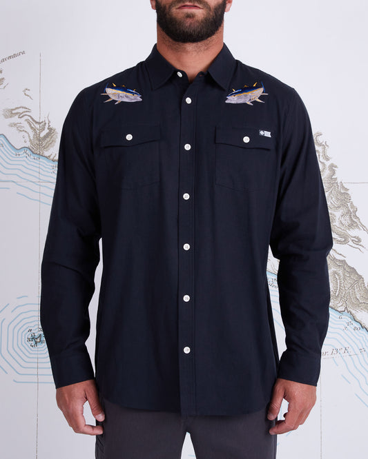 CORTES L/S WOVEN - Black
