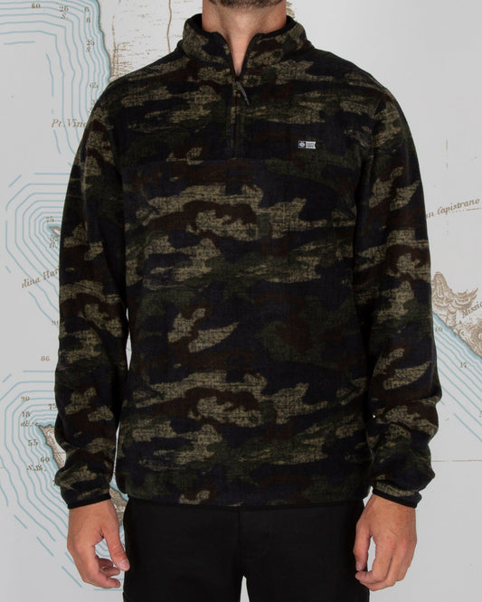 Ballast Qtr Zip Fleece - Camo - Salty Crew Australia