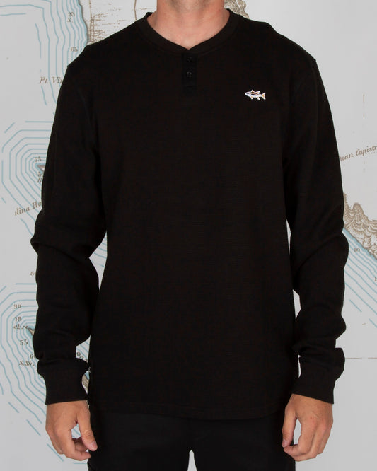 DAYBREAK LS THERMAL - BLACK - Salty Crew Australia
