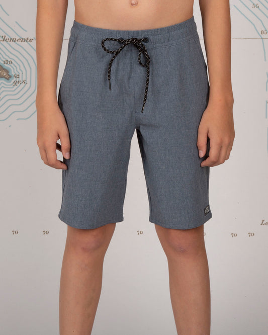 Drifter 2 Boys Hybrid Elastic Short - Navy
