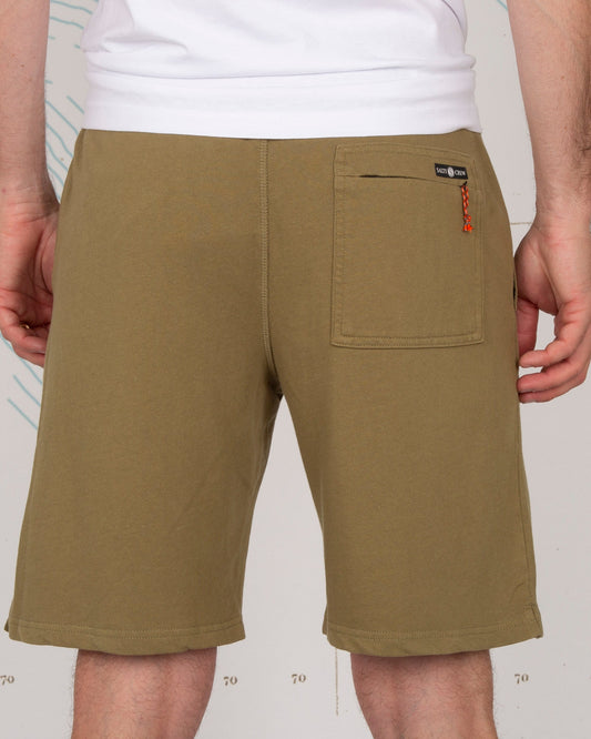 RESIN PIGMENT SWEATSHORT - Dusty Olive