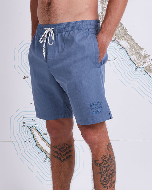 STRANDS ELASTIC SHORTS - Slate - Salty Crew Australia