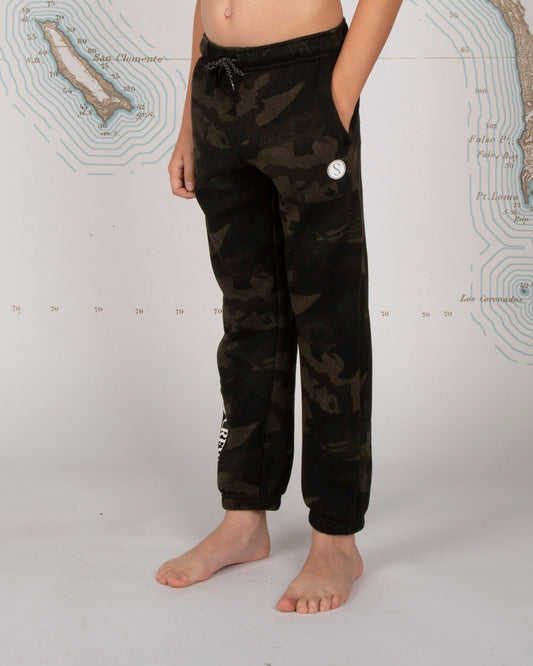 Slow Roll Boys Sweatpant - Camo - Salty Crew Australia