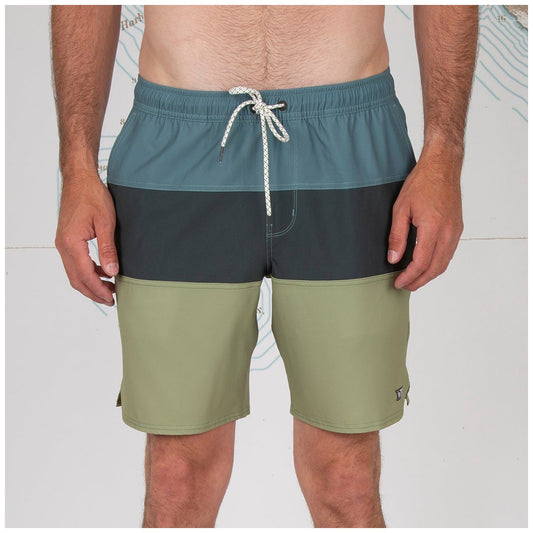 Beacons Elastic Boardshort - Moss - Salty Crew Australia