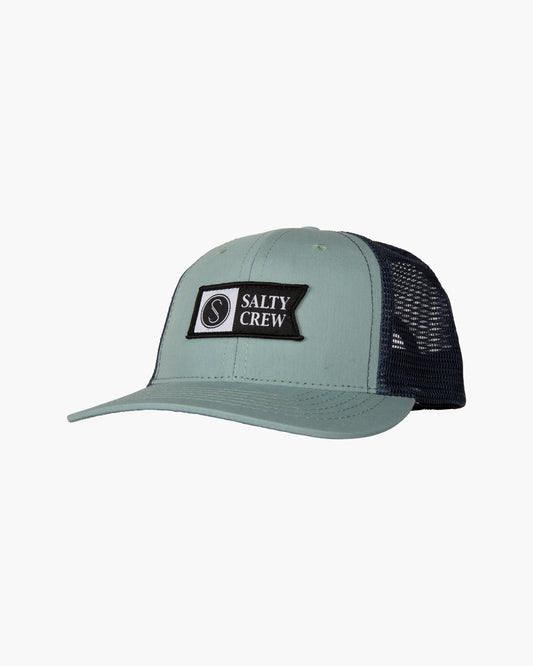 Pinnacle Boys Retro Trucker - Sage/Navy