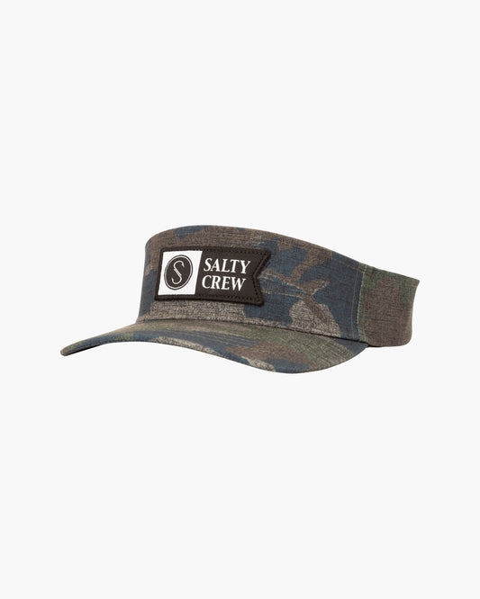 ALPHA FLAG VISOR - Camo - Salty Crew Australia