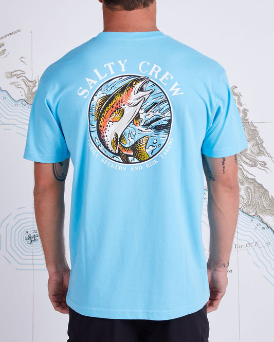 RAINBOW PREMIUM S/S TEE - Pacific Blue