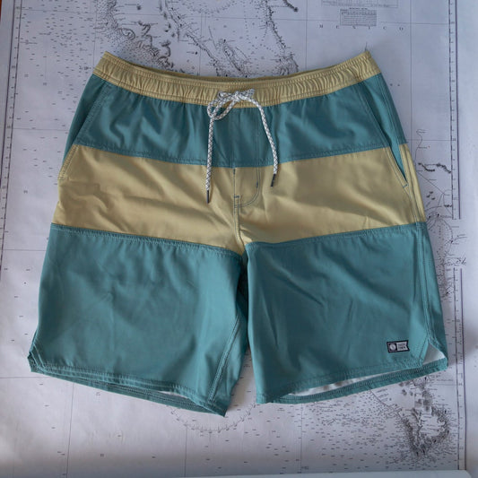 Beacons Elastic Boardshort - Dusty Jade