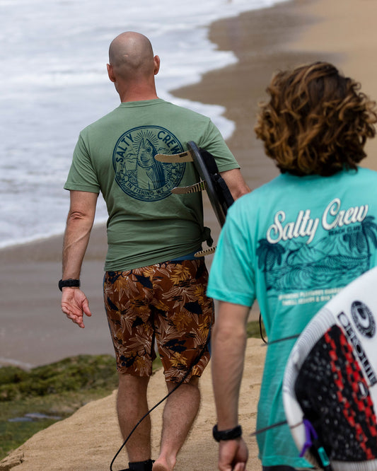 IN FISHING WE TRUST PREMIUM SS - Sage - Salty Crew Australia