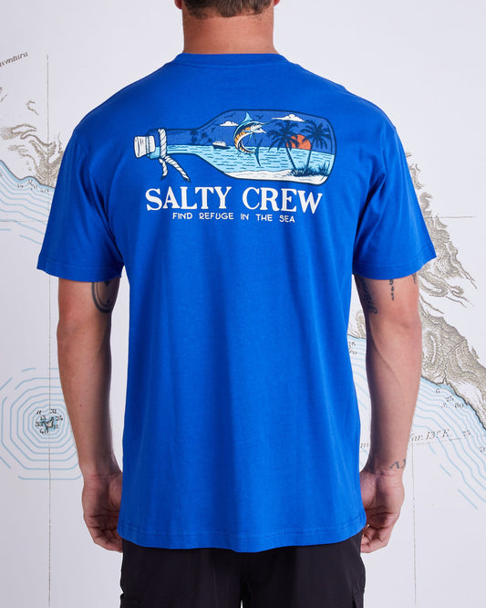 MESSAGE PREMIUM S/S TEE - Royal - Salty Crew Australia