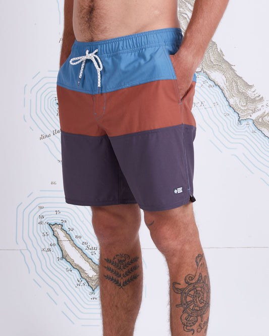 Beacons Elastic Boardshort - SLATE - Salty Crew Australia