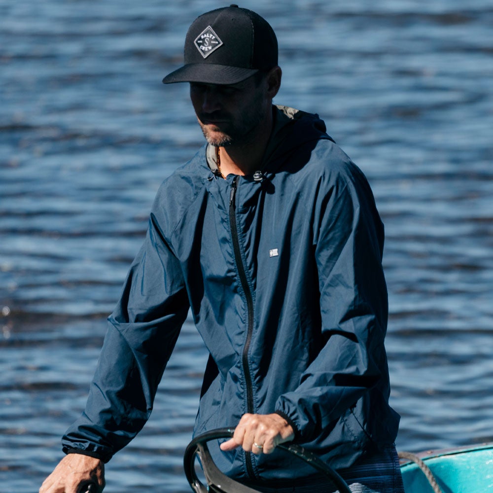Seawall Packable Jacket - Navy - Salty Crew Australia
