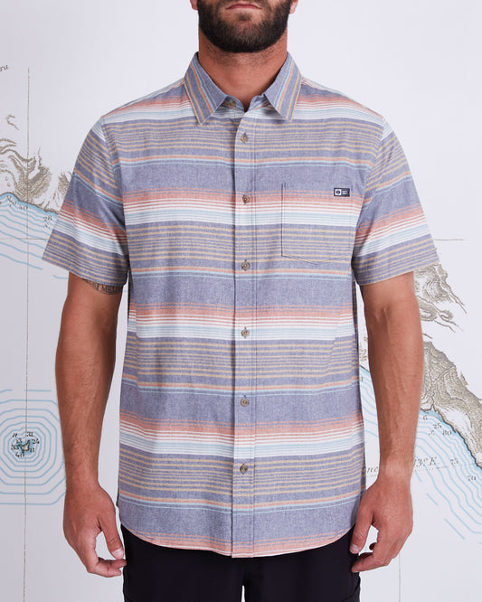 MAINLAND S/S WOVEN - Dark Slate