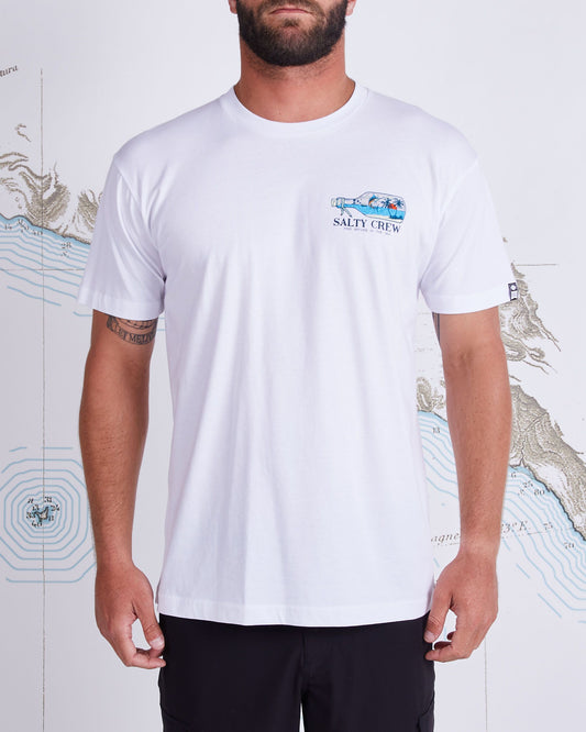 MESSAGE PREMIUM S/S TEE - White
